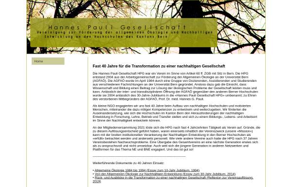 Vorschau von www.hpg-bern.ch, Hannes Pauli Gesellschaft (HPG)