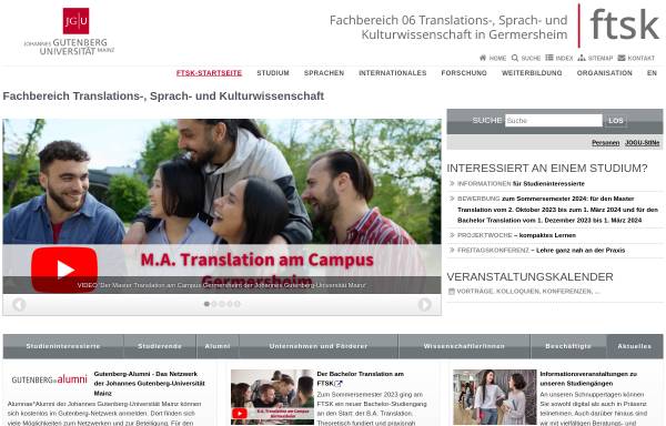 Vorschau von www.fask.uni-mainz.de, Universität Mainz