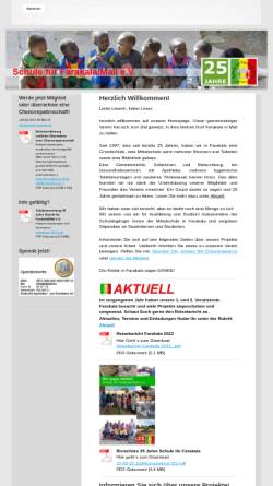 Vorschau der mobilen Webseite www.schule-farakala.de, Schule für Farakala