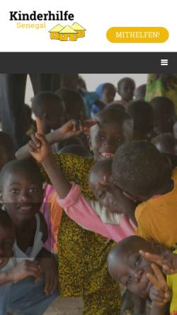 Vorschau der mobilen Webseite www.kinderhilfe-senegal.net, Kinderhilfe Senegal e.V.