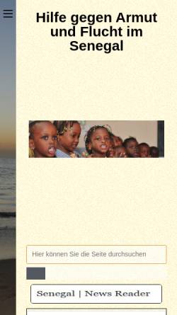 Vorschau der mobilen Webseite www.senegalhilfe-verein.de, Senegalhilfe-Verein e.V.