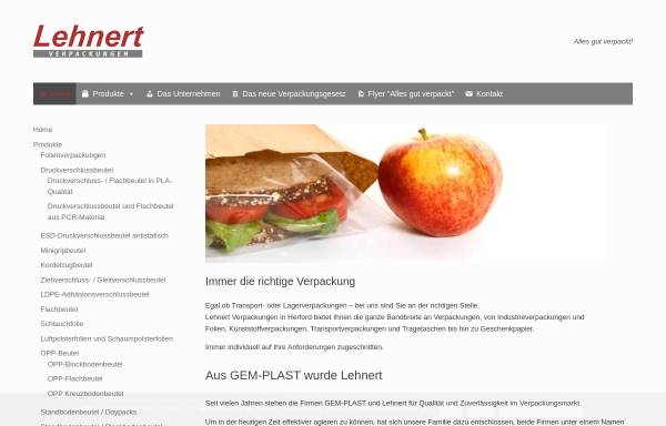 Vorschau von www.lehnert-verpackungen.de, Lehnert Verpackungen GmbH & Co KG
