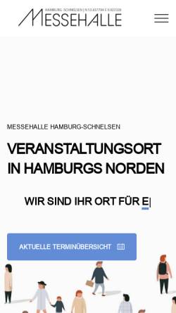 Vorschau der mobilen Webseite www.messe-hamburg-schnelsen.de, MesseHalle Hamburg-Schnelsen
