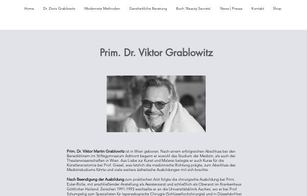 Vorschau von www.grablowitz.at, Medizinisch ästhetisches Zentrum Dr. Grablowitz