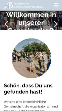 Vorschau der mobilen Webseite www.ab-verein.de, A.B.-Verein