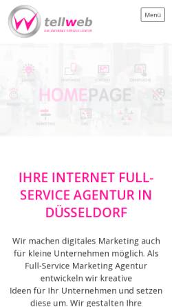 Vorschau der mobilen Webseite www.tellweb.de, Tellweb e.K.
