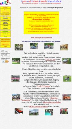 Vorschau der mobilen Webseite www.suffschorndorf.de, Sport- und Freizeit-Freunde