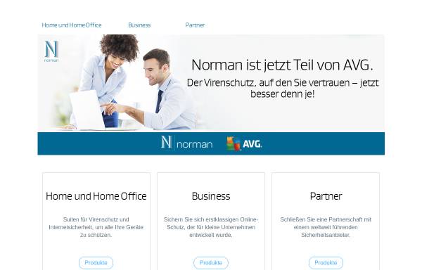 Vorschau von www.norman.com, Norman Data Defense Systems GmbH