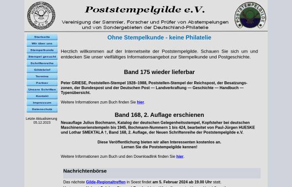Vorschau von www.poststempelgilde.de, Poststempelgilde e.V.