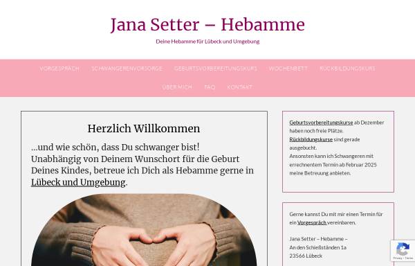 Vorschau von hebamme-jana.de, Hebamme Jana Setter