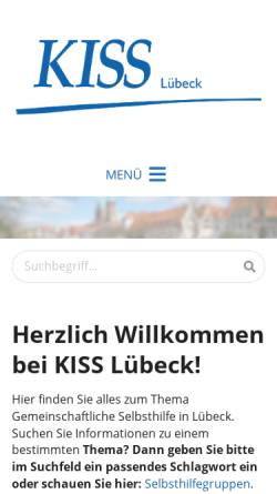Vorschau der mobilen Webseite kiss-luebeck.de, KISS Kontakt- und Informationsstelle für Selbsthilfegruppen