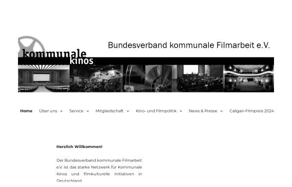 Vorschau von www.kommunale-kinos.de, Kommunale Kinos - Bundesverband kommunale Filmarbeit