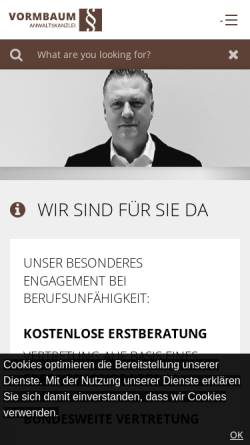 Vorschau der mobilen Webseite www.rechtsanwaelte-werne.de, Rechtsanwälte Werne