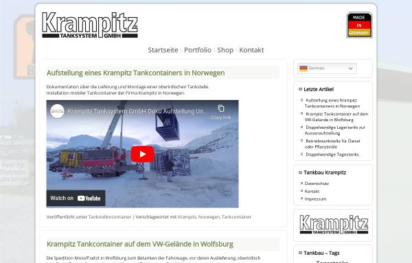 Vorschau von basis-tank.de, Krampitz Tanksystem GmbH