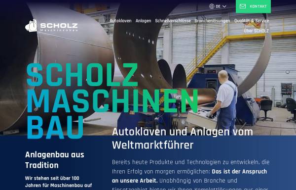 Vorschau von www.scholz-autoclaves.com, Maschinenbau Scholz GmbH