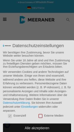Vorschau der mobilen Webseite www.mdkb.de, Meeraner Dampfkesselbau GmbH