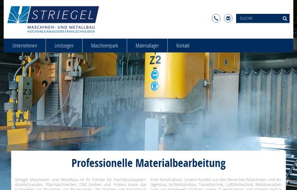 Vorschau von www.metallbau-striegel.de, Striegel Maschinen- und Metallbau