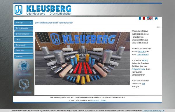 Vorschau von kleusberg.com, Udo Kleusberg GmbH & Co. KG