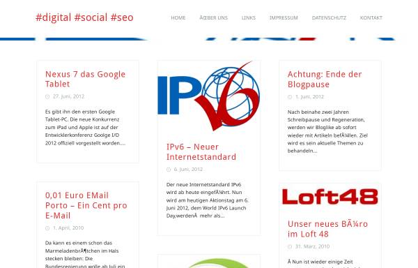 Vorschau von blog.weblike.de, WEB 2.0, SEO & Webdesign