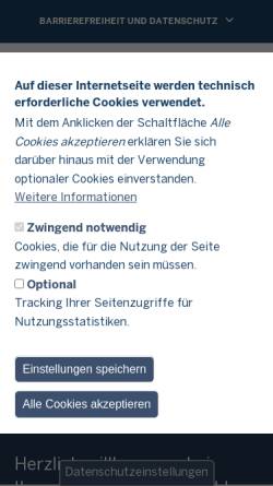 Vorschau der mobilen Webseite www.finanzverwaltung.nrw.de, Finanzamt Detmold