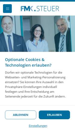 Vorschau der mobilen Webseite www.spaeth-finke.de, Spaeth, Finke, Marquardt, Steuerberatung und Wirtschaftsprüfung