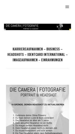Vorschau der mobilen Webseite die-camera.com, Burkhard Schulze - Die Camera
