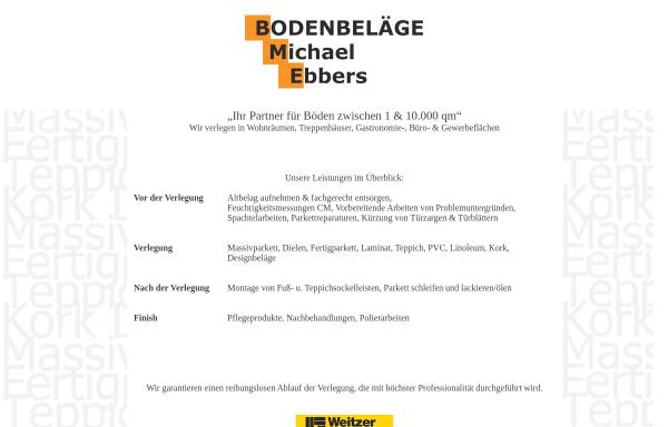 Vorschau von www.bodenbelaege-ebbers.de, Bodenbeläge Michael Ebbers