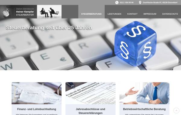 Vorschau von www.steuerkempfer.de, Heiner Kempfer - Steuerberater