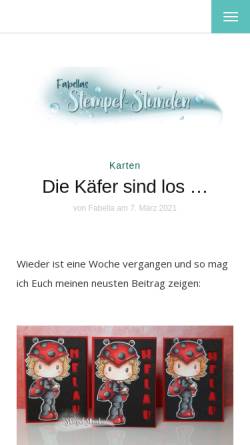 Vorschau der mobilen Webseite www.fabella.de, Fabella Stempelkarten