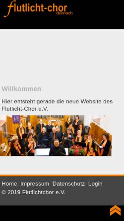 Vorschau der mobilen Webseite www.flutlicht-chor.de, Flutlicht-Chor Dennach