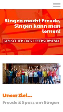 Vorschau der mobilen Webseite www.gemischterchor-lipperschwendi.ch, Gemischter Chor Lipperschwendi