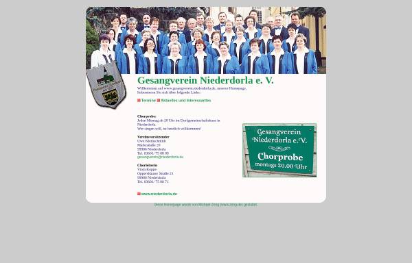 Vorschau von www.gesangverein.niederdorla.de, Gesangverein Niederdorla