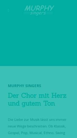 Vorschau der mobilen Webseite www.murphysingers.de, Murphy Singers