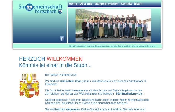 Vorschau von www.sgpoertschach.at, Singgemeinschaft Pörtschach