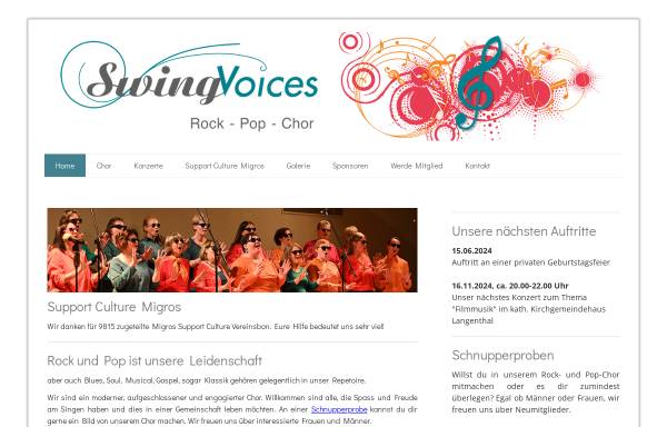 Vorschau von swing-voices.ch, Swing Voices Langenthal