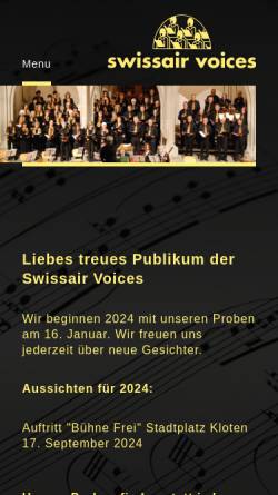 Vorschau der mobilen Webseite www.srvoices.ch, Swissair-Voices