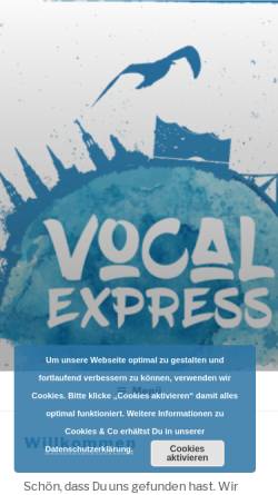Vorschau der mobilen Webseite www.vocalexpress.de, Vocal Express