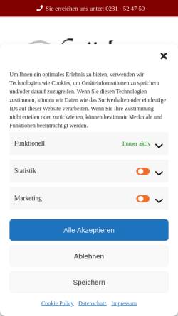 Vorschau der mobilen Webseite xn--stickerei-stdter-xwb.de, Stickerei Heinz Stödter