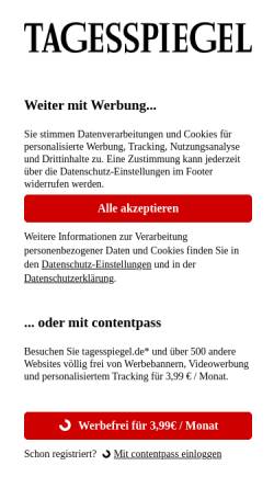 Vorschau der mobilen Webseite www.tagesspiegel.de, Wunderkind: Ein Kirschsaft mit Konstantin Lifschitz