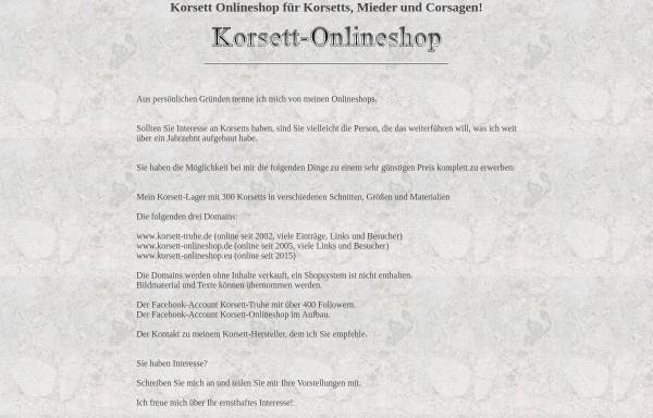 Vorschau von www.korsett-onlineshop.de, Korsett Onlineshop