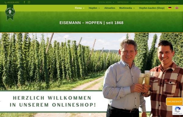 Vorschau von www.eisemann.de, Rudolf Eisemann GmbH & Co. KG.
