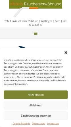 Vorschau der mobilen Webseite abaris.ch, Abaris GmbH
