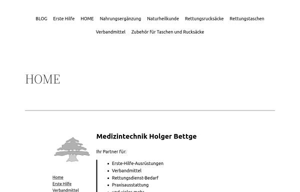 Vorschau von www.med-bettge.de, Medizintechnik Holger Bettge