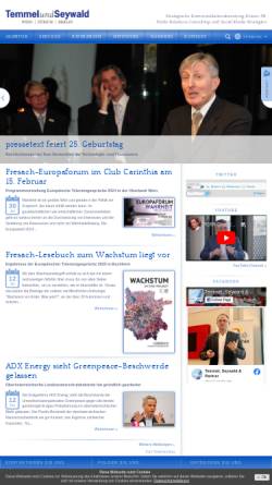 Vorschau der mobilen Webseite www.tsp.at, Temmel, Seywald & Partner Communications GmbH