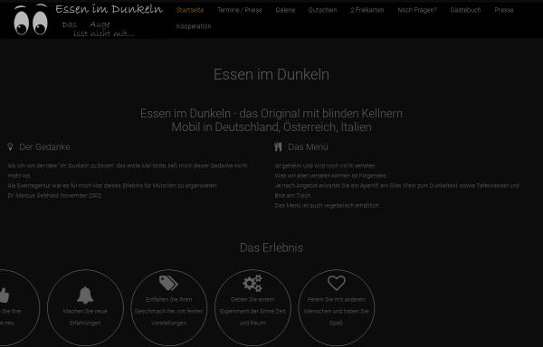 Vorschau von www.essenimdunkeln.de, Essen im Dunkeln