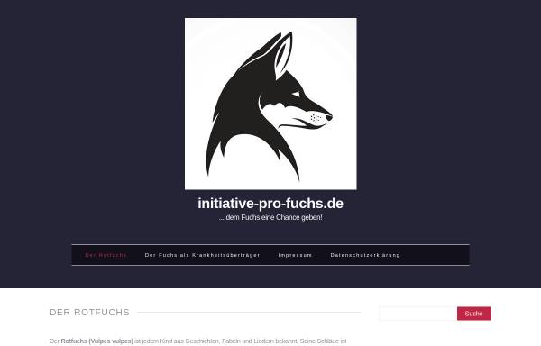 Vorschau von www.initiative-pro-fuchs.de, Initiative Pro Fuchs