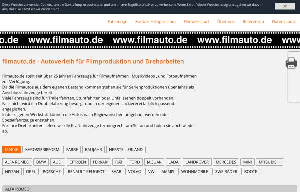 Vorschau von www.filmauto.de, filmauto.de