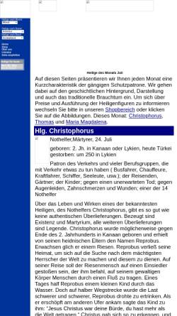 Vorschau der mobilen Webseite www.almdorfammertal.de, Heiligensammlung