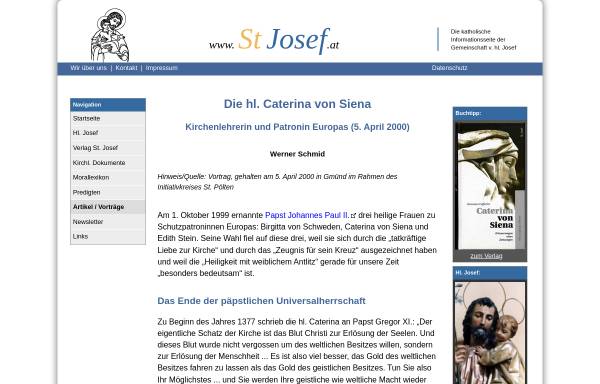 Vorschau von www.stjosef.at, Katharina von Siena