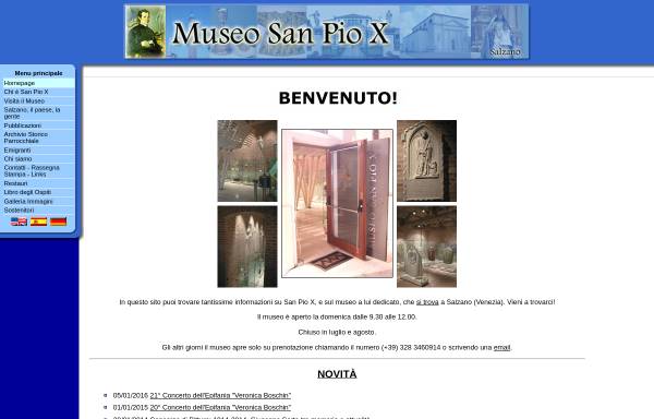 Vorschau von www.museosanpiox.it, Museo San Pio X